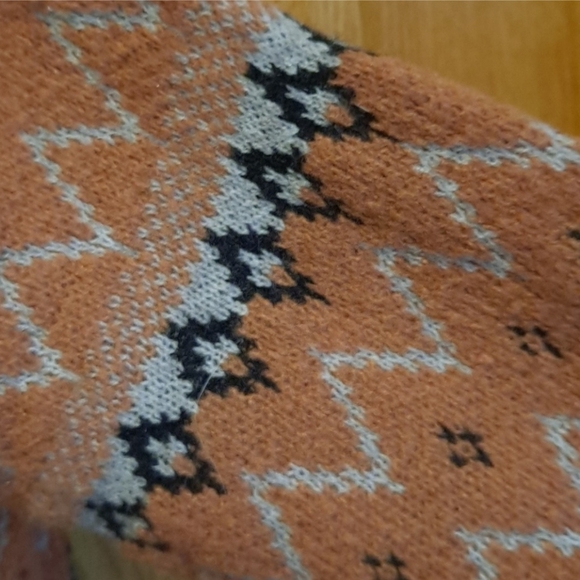 Brown Fairisle Longline Cardigan - Picture 4 of 7